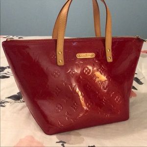 Louis Vuitton Bellevue PM Red Vernis Monogram